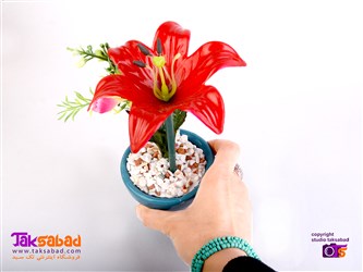 گلدان گل مصنوعی رومیزی
