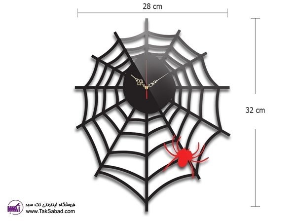 ساعت دیواری تار عنکبوت