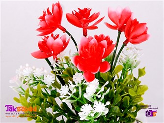 گلدان گل رومیزی مصنوعی