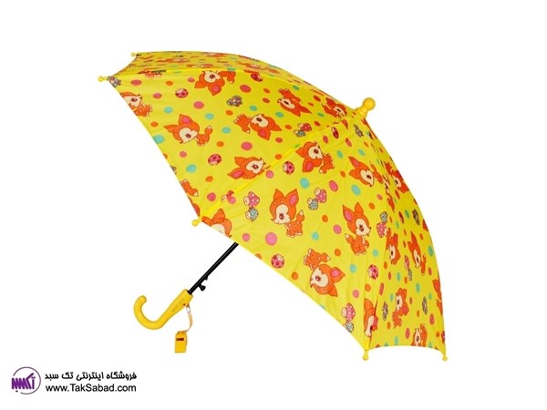 خرید چتر زرد بچه گانه