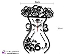 ساعت دیواری گلدان