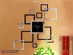 ساعت دیواری آینه ای پنجره